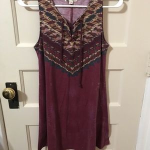 About a Girl burgundy dress, super cute xs